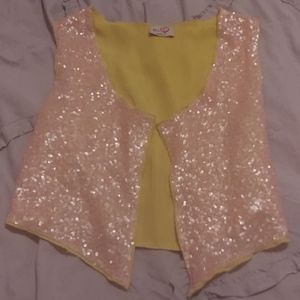 Girls sequin vest